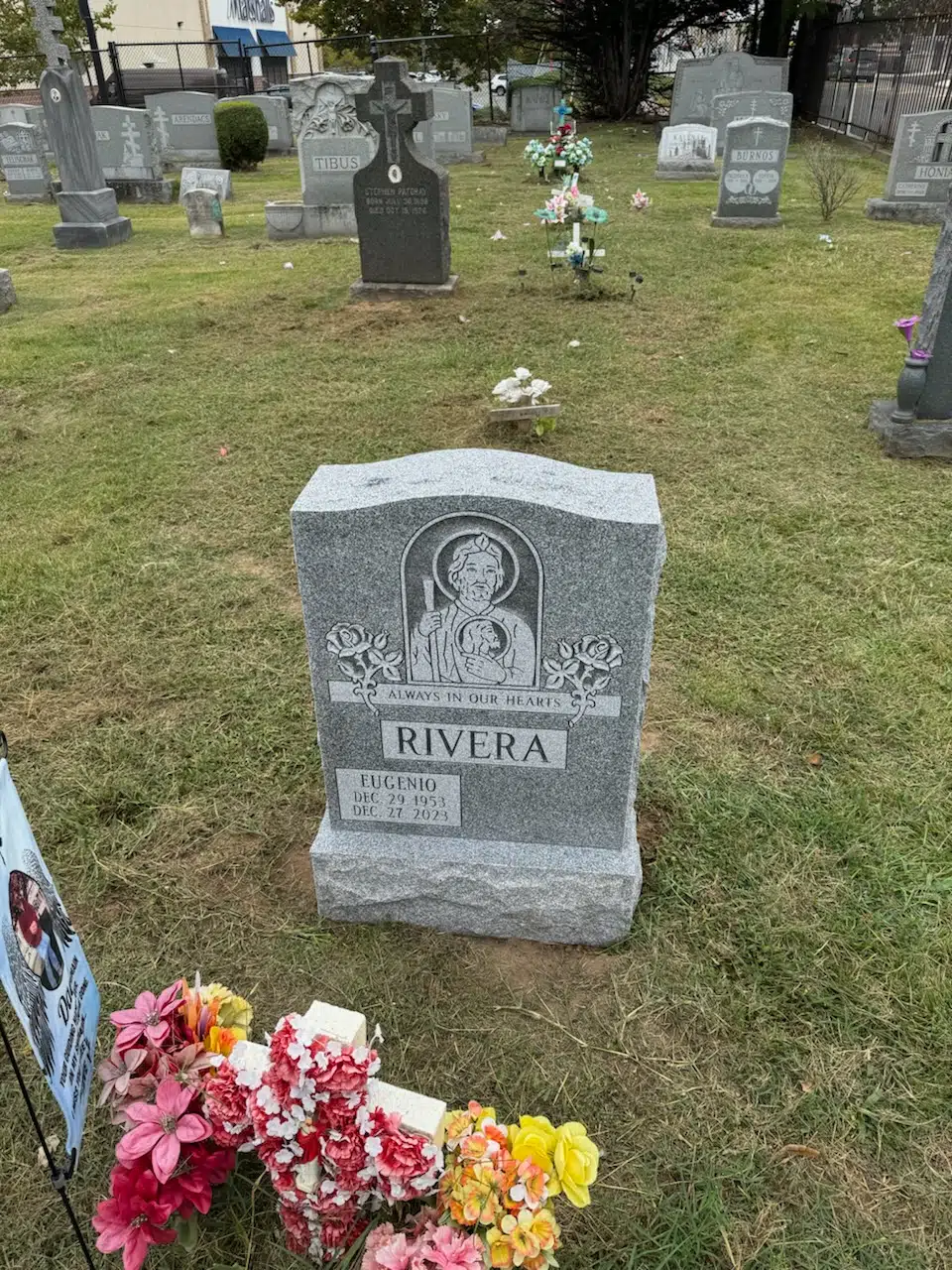 Black Granite Headstone hand-carved by Black Granite Memorials in NJ — image 4