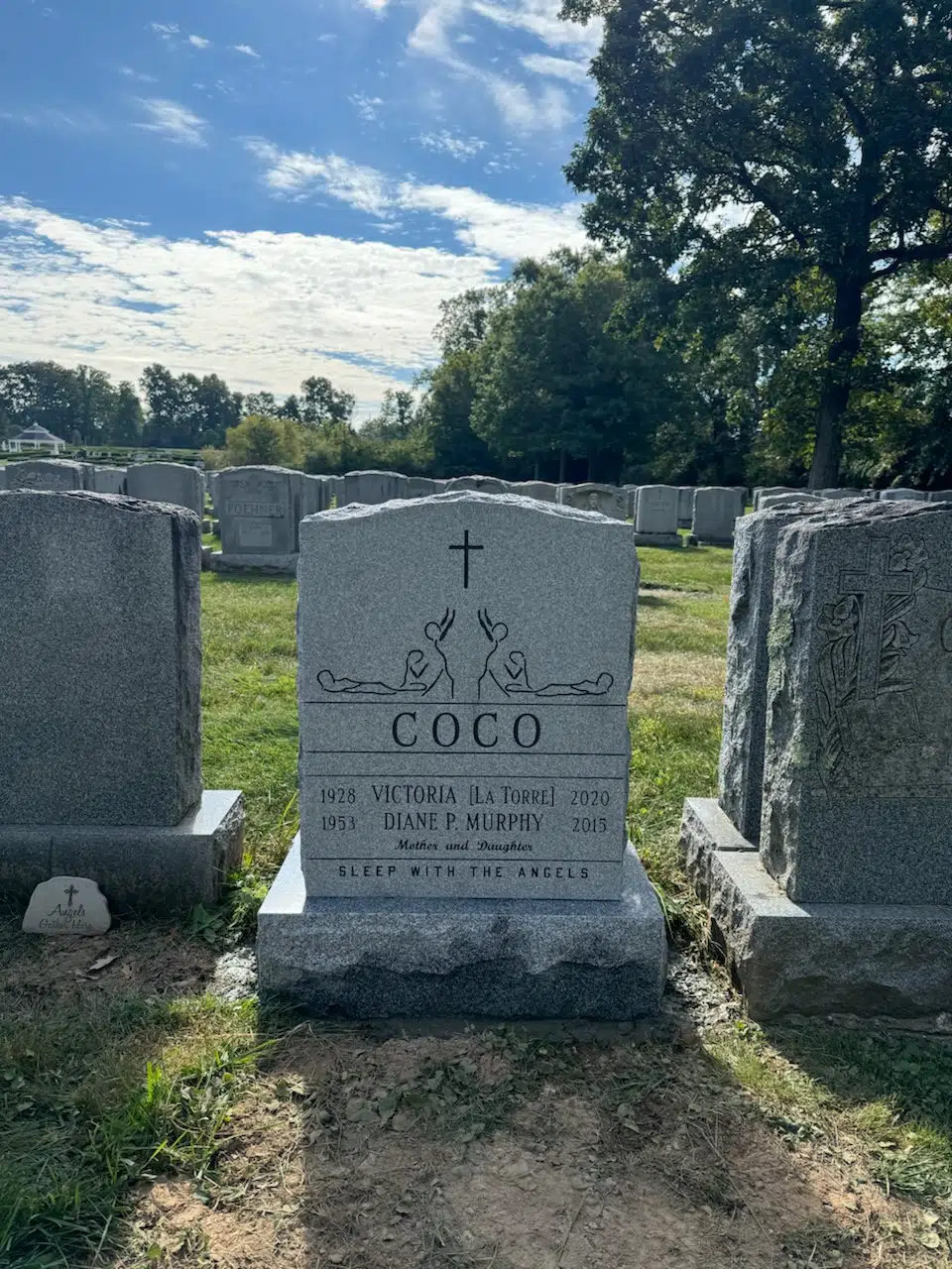 Black Granite Headstone hand-carved by Black Granite Memorials in NJ — image 6