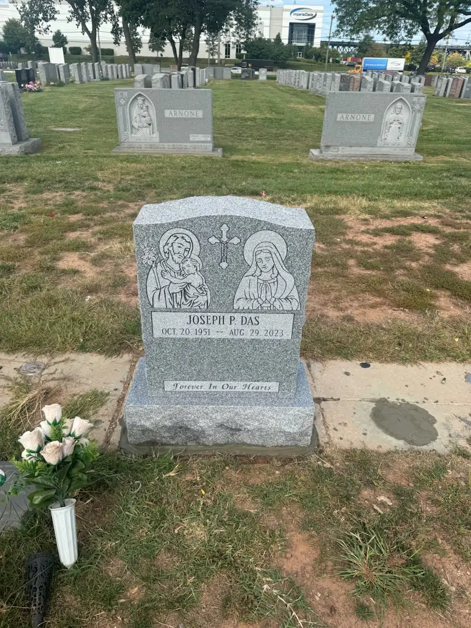 Black Granite Headstone hand-carved by Black Granite Memorials in NJ — image 7